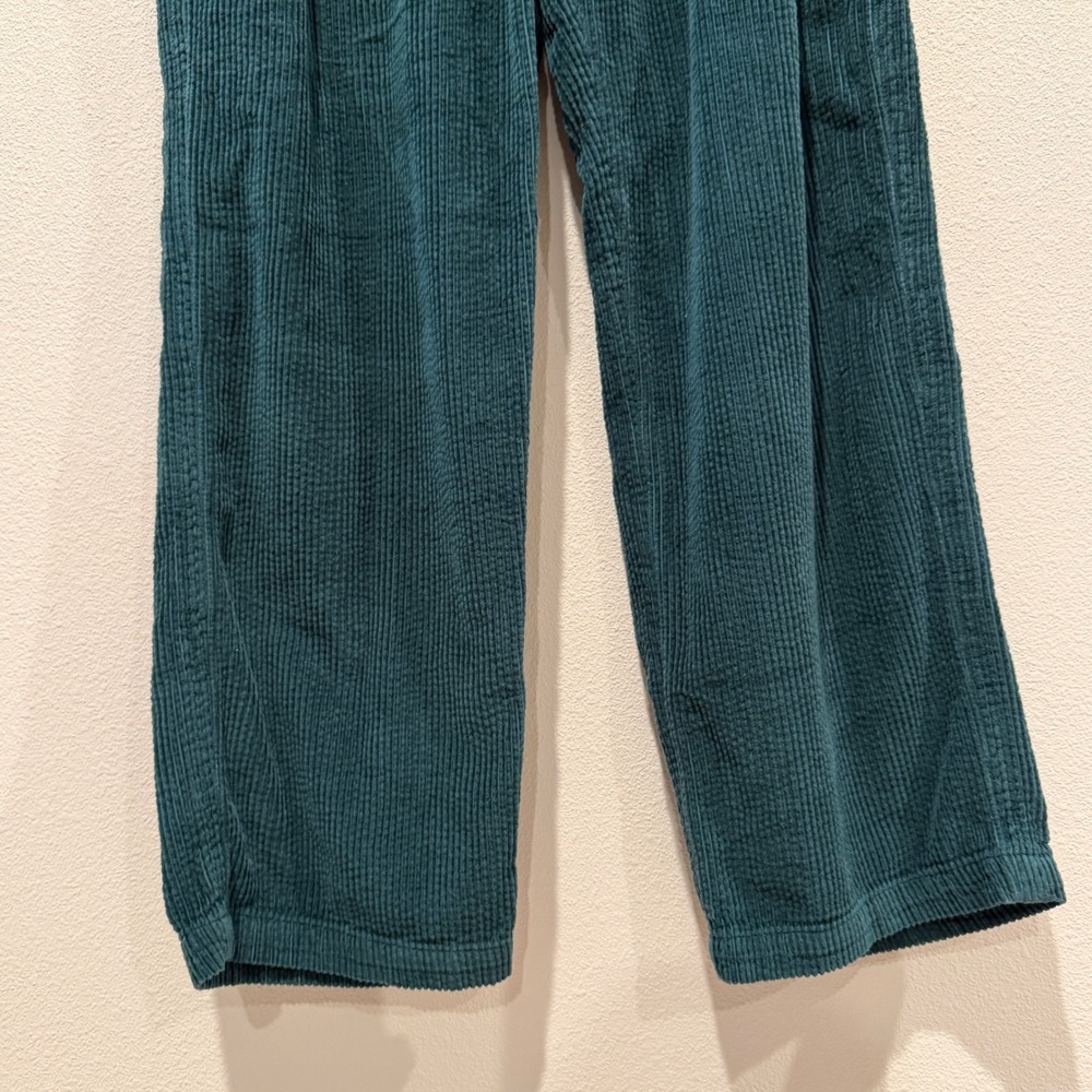 AERIE Women Corduroy Wide Leg Pants‎ Size M Relaxed Drawstring Boho Casual Soft - Picture 3 of 12